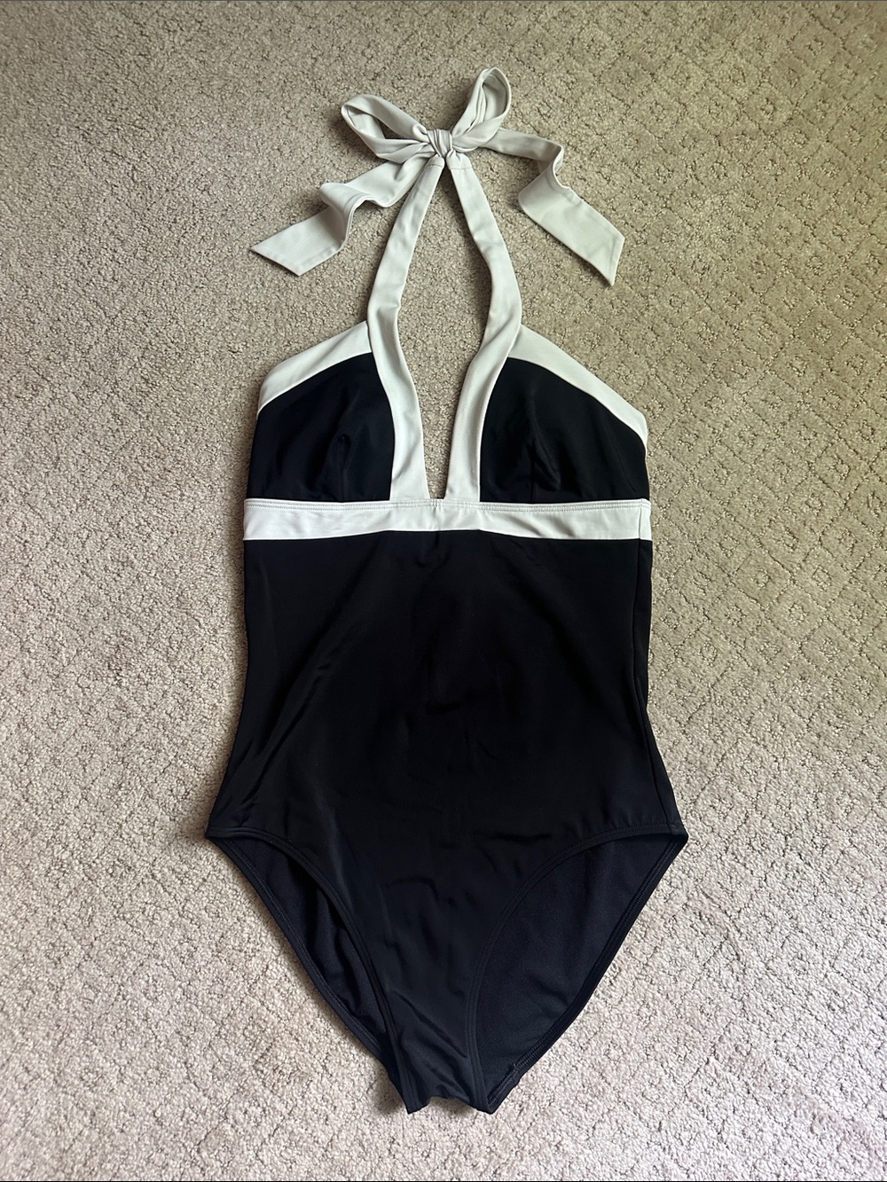 Boden Halter One-Piece Swimsuit 6Long